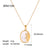 IG Style Moon Sun Star Geometric Stainless Steel 18K Gold Plated Necklaces