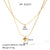 Tassel Irregular Heart Heart Geometric Stainless Steel Electroplating Necklaces