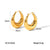 IG Style Circle Geometric Stainless Steel Electroplating Earrings