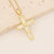 Expressive Cross Copper Zircon Inlay Pendants