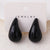 Fashion Droplet Droplet CCB Electroplating Stud Earrings