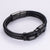 Men Metal Leather Bangles