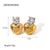 Chic Heart Stainless Steel 18K Gold Plated Earrings