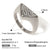 IG Style Triangle Bowknot Stainless Steel Electroplating Rings