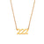 Fashion Number Geometric Stainless Steel 18K Gold Plated Necklaces