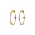 Minimalist Round Geometric Zircon Zircon Inlay Earrings