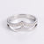 IG Style Letter Stainless Steel Zircon Inlay Rings