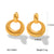 IG Style Circle Geometric Stainless Steel Electroplating Earrings