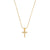 Fashion Letter Number Text Stainless Steel 18K Gold Plated Necklaces