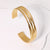 Minimalist Stripe Stainless Steel Electroplating Bangles