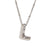 Fashion Letter Number Text Stainless Steel 18K Gold Plated Necklaces