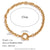 Women Fashion Circle Geometric Stainless Steel 18K Gold Plated Bracelets