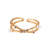 Moderate Luxury Women Crown Heart Mermaid Tail Geometric Copper Diamond Inlay Rings