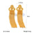 IG Style Tassel Geometric Stainless Steel Electroplating Earrings