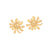 Fashion Little Daisy Sunflower Flower Stainless Steel Electroplating Earrings