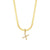 Fashion Letter Number Text Stainless Steel 18K Gold Plated Necklaces