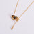 Women Korean Metal Eye Doll Stainless Steel Gold Plating Pendants