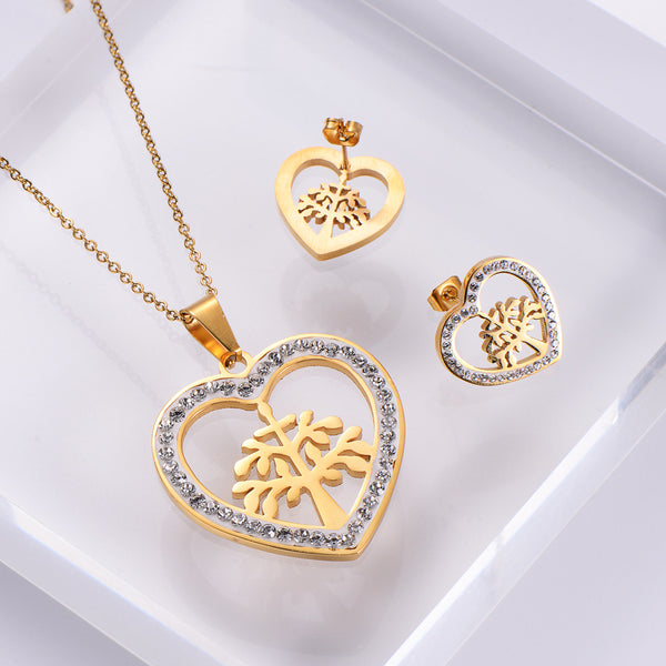 Women Korean Geometric Metal Doll Stainless Steel Pendants