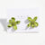 Moderate Luxury Lotus Flower Geometric Plastic Stud Earrings