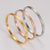 Minimalist Twisted Stainless Steel Electroplating Bangles