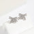 Moderate Luxury Bowknot Bowknot Copper Diamond Inlay Stud Earrings