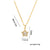 Moderate Luxury Pentagram Geometric Titanium Steel 18K Gold Plated Necklaces