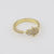 Women Metal Gold Plated Copper Rings