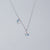 925 Sterling Silver Star Star Silver Diamond Inlay Necklaces