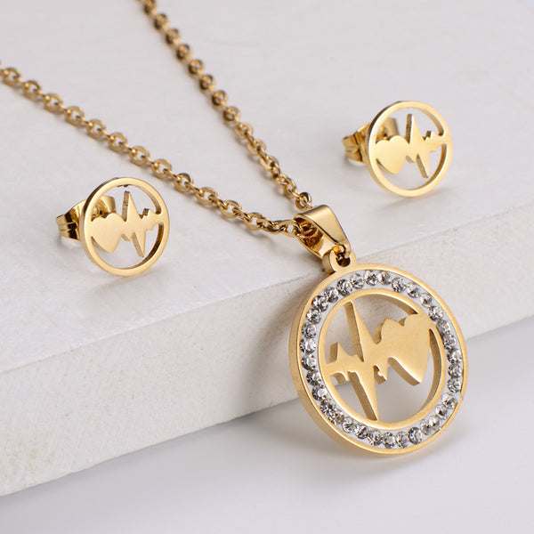 Women Geometric Stainless Steel Pendants