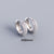 925 Sterling Silver Moderate Luxury Circle Polka Dot Geometric Silver Diamond Inlay Stud Earrings