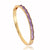 Minimalist Ellipse Zircon Electroplating Bangles