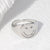 Unisex Expressive Smile Stainless Steel Electroplating Rings