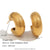 Fashion Circle Geometric Stainless Steel 18K Gold Plated Earrings