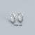 925 Sterling Silver Minimalist Circle Silver Polishing Stud Earrings