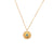 Minimalist Fashion Sun Geometric Stainless Steel 18K Gold Plated Necklaces