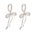 Minimalist Bowknot Geometric Copper Drop Earrings