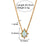 Fashion Circle Geometric Stainless Steel 18K Gold Plated Necklaces