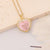 Japanese / Korean Heart Copper Electroplating Pendants