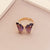 Kids Fashion Butterfly Chinese Zodiac Animal Metal Electroplating Rings