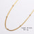 Minimalist Stripe Circle Stainless Steel Electroplating Necklaces