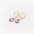 Japanese / Korean IG Style Women Minimalist Natural Metal Mixed Color Eye Droplet Resin Oil Dripping Drop Earrings