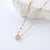 Moderate Luxury Heart Chain Geometric Heart Stainless Steel Electroplating Necklaces