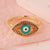 IG Style Women Eye Geometric Copper Electroplating Rings