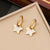 Fashion Moon Star Stainless Steel Electroplating Earrings