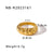 Unisex IG Style Circle Round Geometric Stainless Steel Electroplating Rings