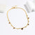 Tassel Geometric Droplet 18K Gold Plating Diamond Inlay Necklaces