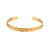 Fashion Ellipse Stainless Steel 18K Gold Plated Bangles