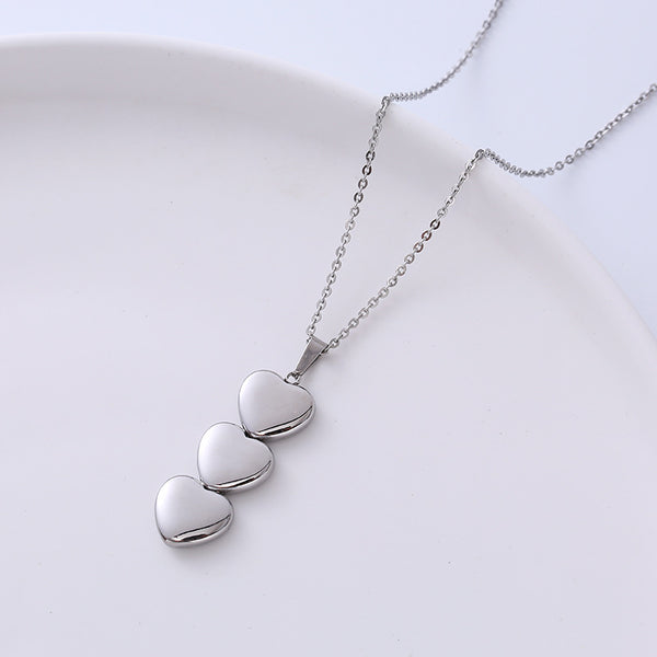 Women Korean Shell Pearl Cattle Coin Doll Titanium Steel Pendants