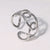 Luxurious Open Ring Ellipse Geometric Stainless Steel Electroplating Rings