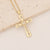 Fashion Cross Copper Zircon Inlay Pendants